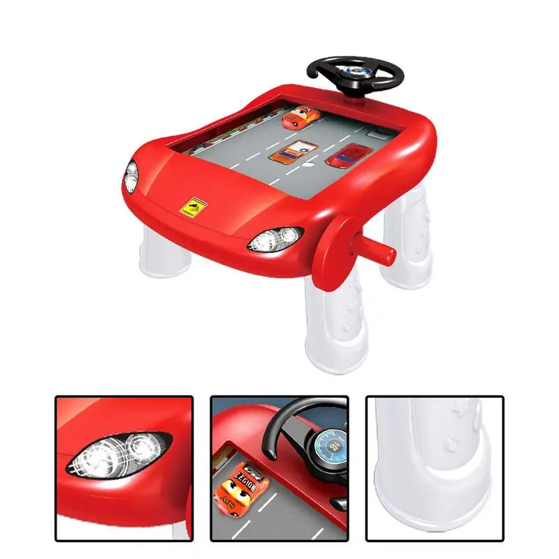 Kids Steering Wheel Simulation Toy Boy Driving Toys Musical Steering Wheel Toy Driving Racing Car Game With Sound For Boys And