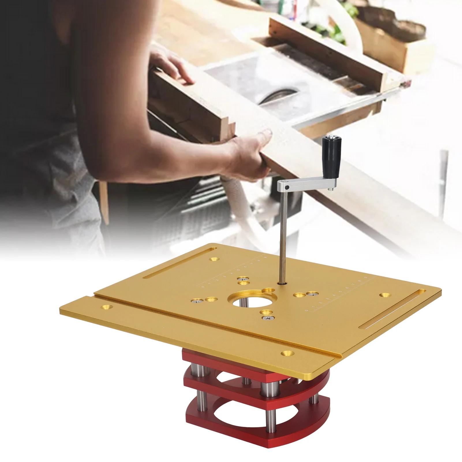 Router Lift Manual Lifting Router Lift System Kit Router Table Saw Insert Base Plate Router Lift System Router Table Lift System