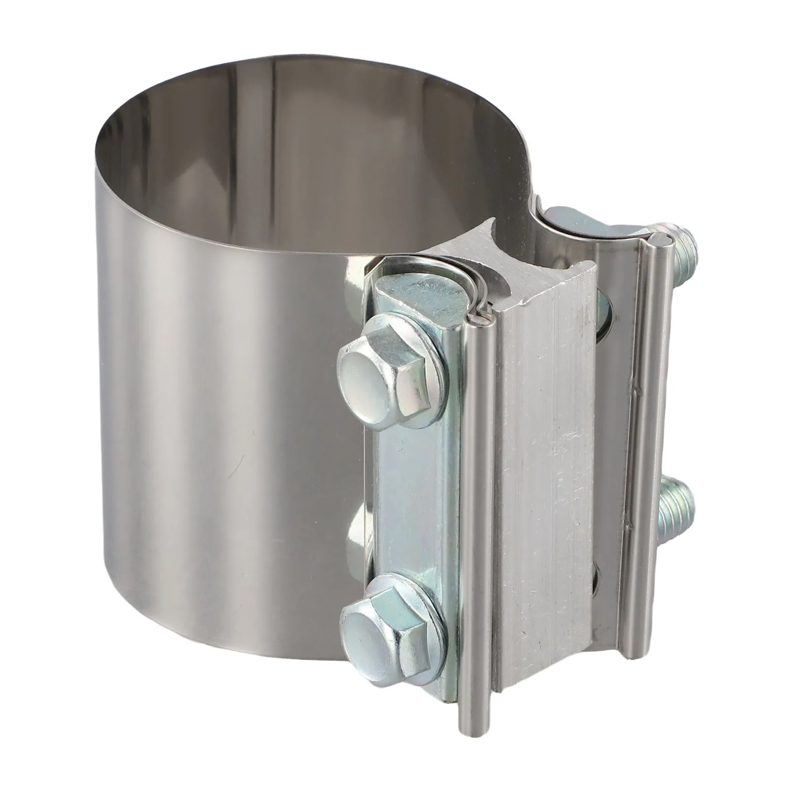 สแตนเลสสตีลท่อไอเสียแบบปรับได้ Connector Sleeve Clamp สําหรับการเชื่อมต่อท่อไอเสียรถยนต์พร้อมขนาดที่ปรับแต่งได้