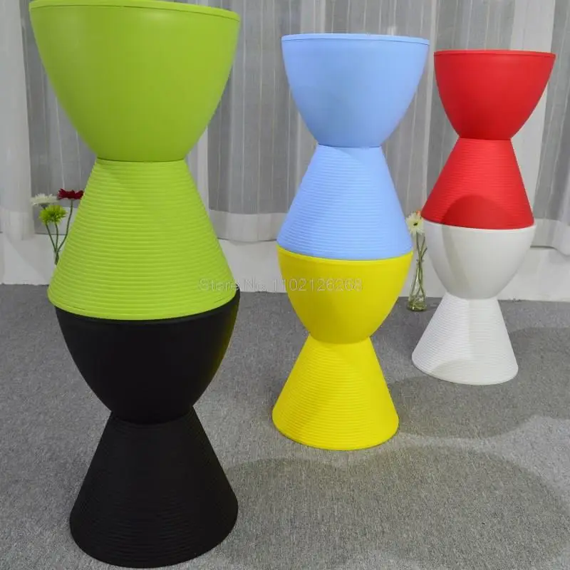Strong Economic Shoe stools Bench For Kitchen Fashion Storage Box Living Room Sofa No Foot Chair Storage Plastic Storage Stool