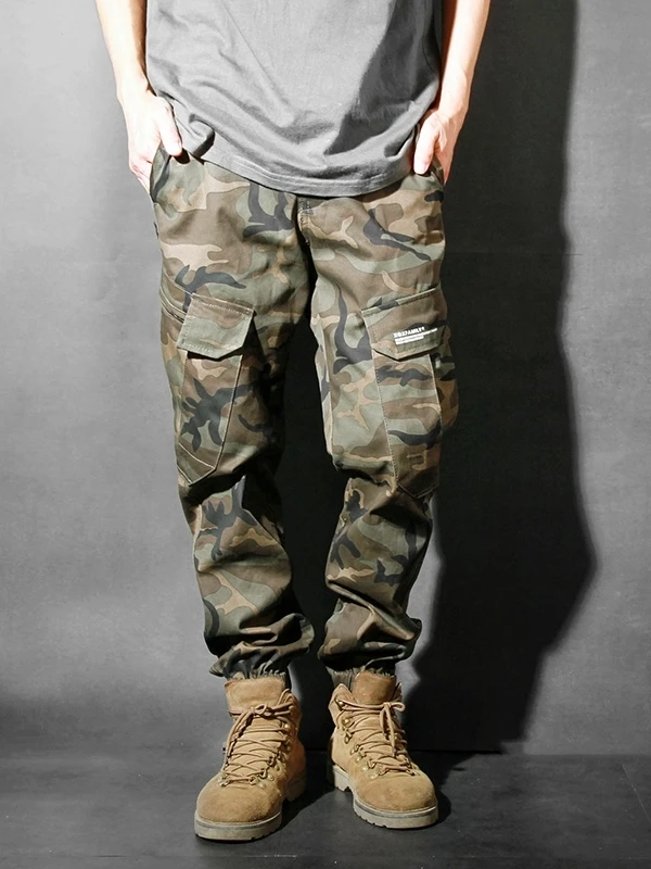 

American Retro Camouflage Work Pants Men's Outdoor Casual Trousers Spring Autumn Small Foot Loose Fit Youthful Energy Sle