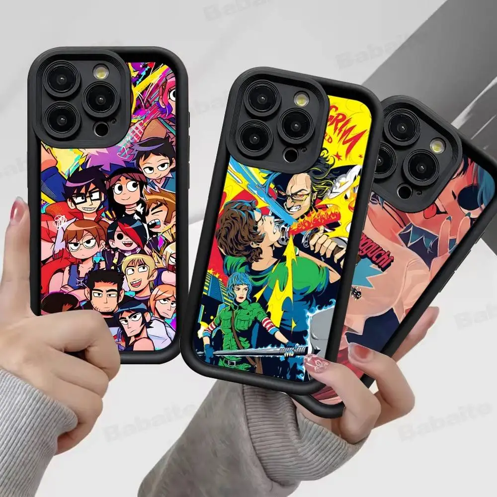 

Cartoon S-Scott Pilgrim Phone Case For IPhone 17 16 15 14 13 12 11 Pro Max Plus Silicone Shockproof Case