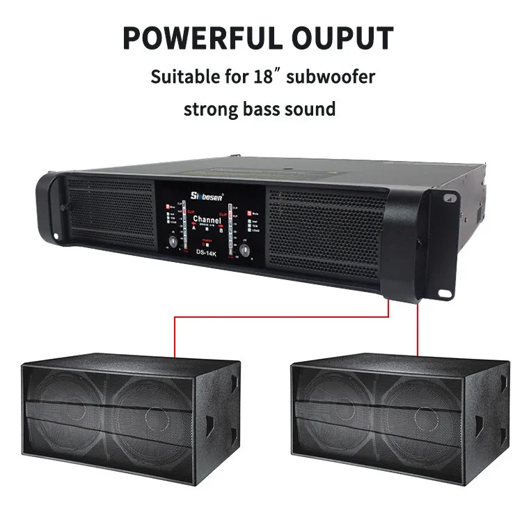 

DS-14K 2 Channels 4000 Watt Power Mixer Amplifier Dj Amplificador Equipment