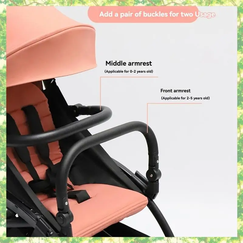 

T84C-Stroller Bumper Bar Armrest Stroller Accessories Adjustable Handlebar For YOYO/YOYA Baby Pushchair