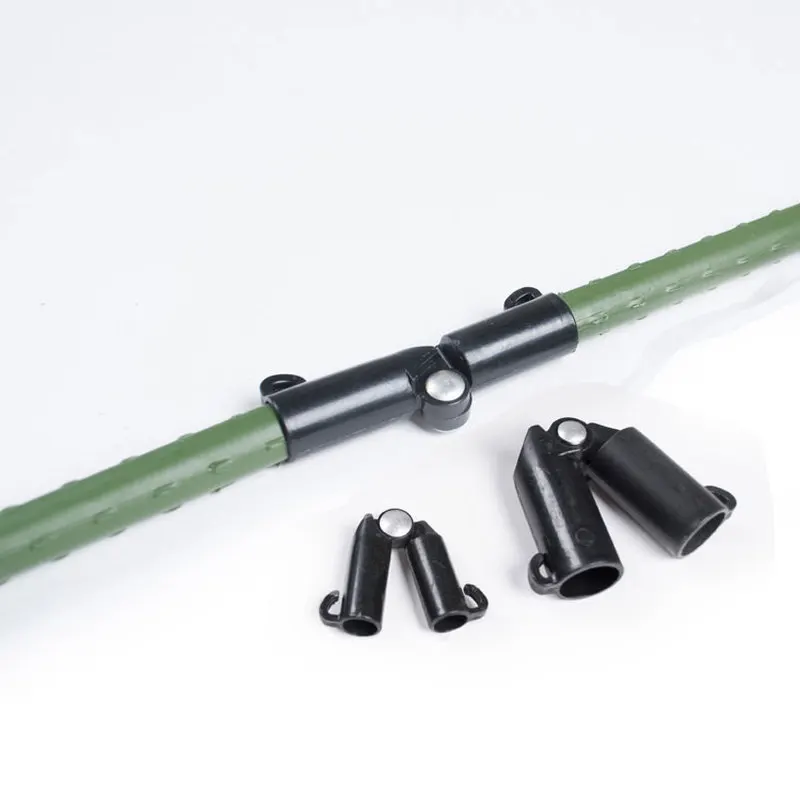 5pcs/lot 16mm Plastic Plant Stakes Connectors Adjustable Greenhouse Bracket Pole Fixed Clamp Gardening Pillar Support Forks