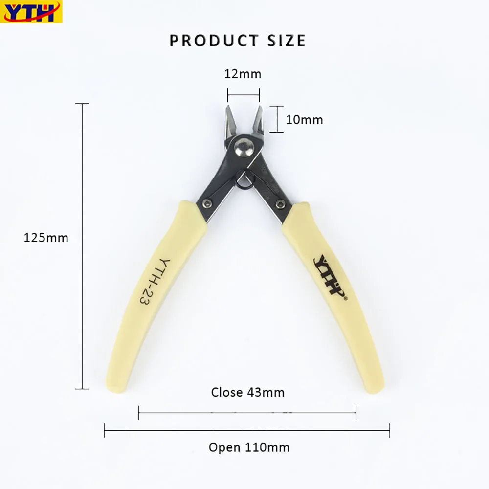 2 Style Mini Diagonal Pliers Elbow Wire Cutter Multi-tool Stainless Steel Nippers for Electrician Cable Cutting DIY Jewelry