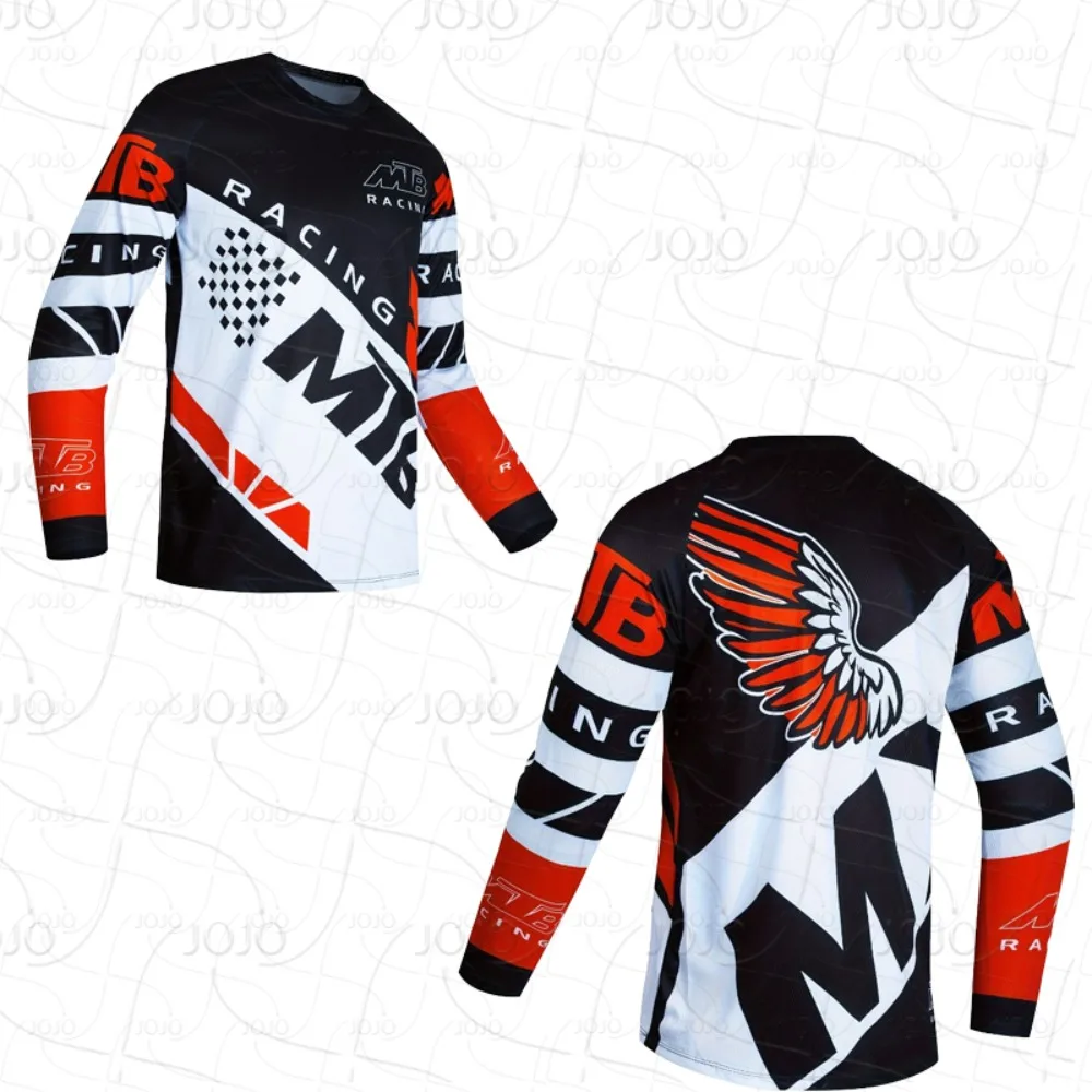 

Real BMX Motorcycle Jersey Downhill Mountain Bike MTB Shirts Off Road DH Motorcycle Jersey Motocross Sport Wear Clothing Bike