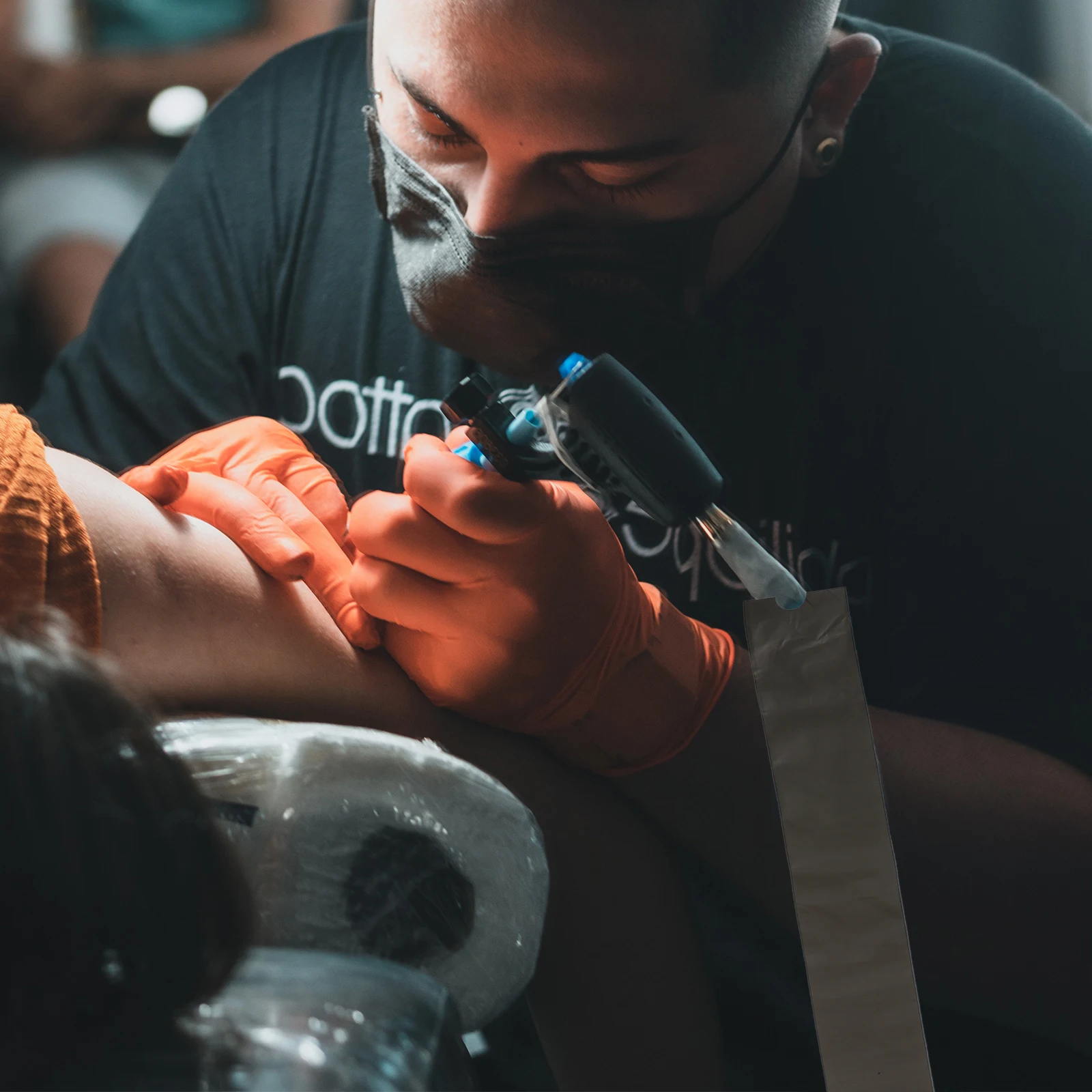 

100pcs Hook Line Bag Disposable Clip Cord Bag Clip Cord Sleeve Disposable Cover Black Delineating Protective Plastic