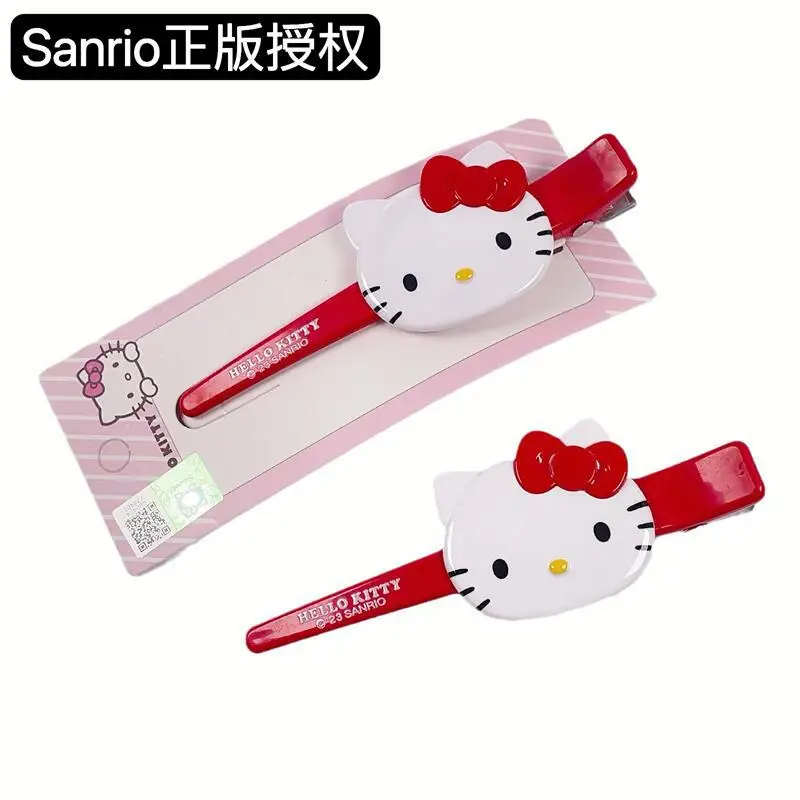 Hallo Kitty Linie lange Haars pange Sanrio Kawaii Anime Mädchen Haarschmuck süße süße Cartoon große Ente Schnabel Clip Flut Kind Geschenk