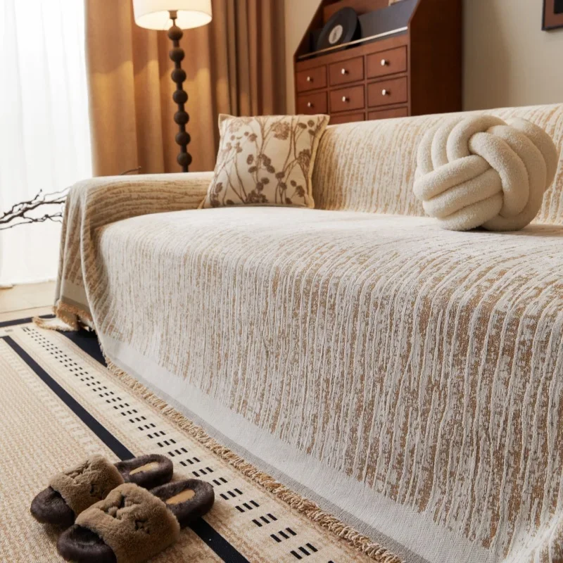 Modern Simple Chenille High-end Sofa Cover Cloth Universal Sofa Towel in All Seasons Full Cover Cover Blanket Dirt-resistant
