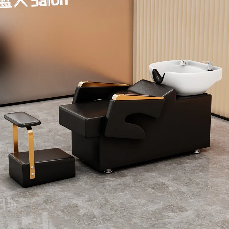 #Luxury Salon Exclusive Shampoo Chair Comfortable Luxury Hair Washing Chair Comfortable Hair Chaise De Coiffure Salon Furniture