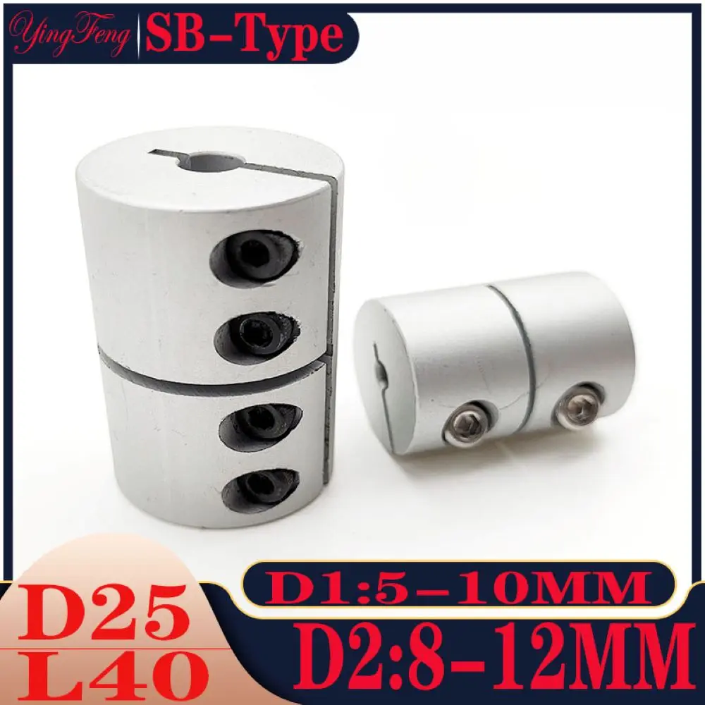 

D25 L40 Aluminum Alloy Rigid Clamping High Torque Screw Encoder Servo Stepper Motor Coupling High-Quality Product