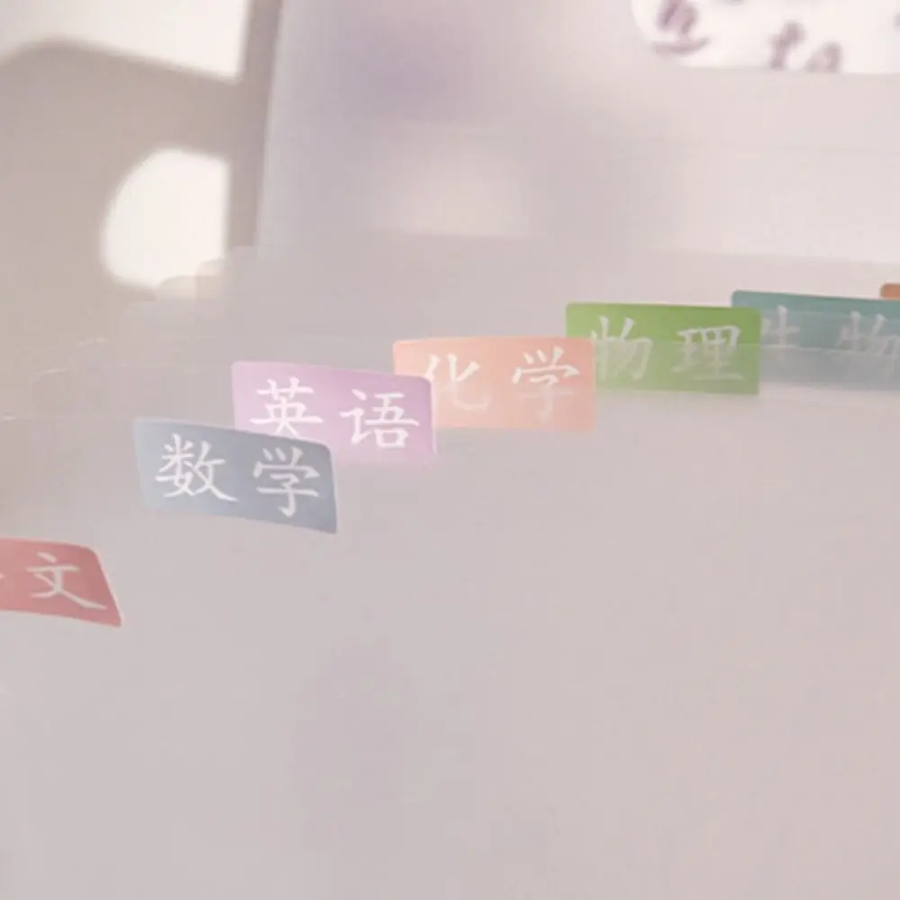 New Chinese Style Butterfly File Folder 13 Layers Plastic Waterproof Folder Transparent Square Handheld File Folder Student