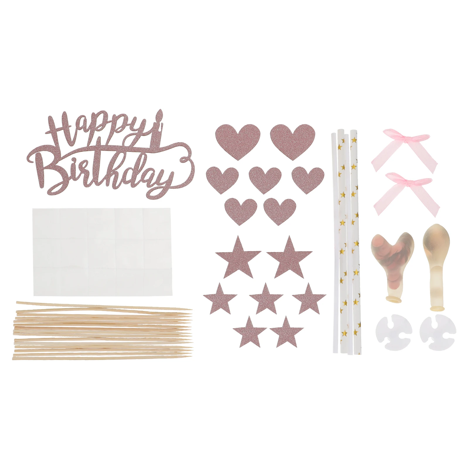 

Cake Topper Inserts Unique Ornament Birthday Decorations Delicate Picks Paper Wooden Material Safe Assured