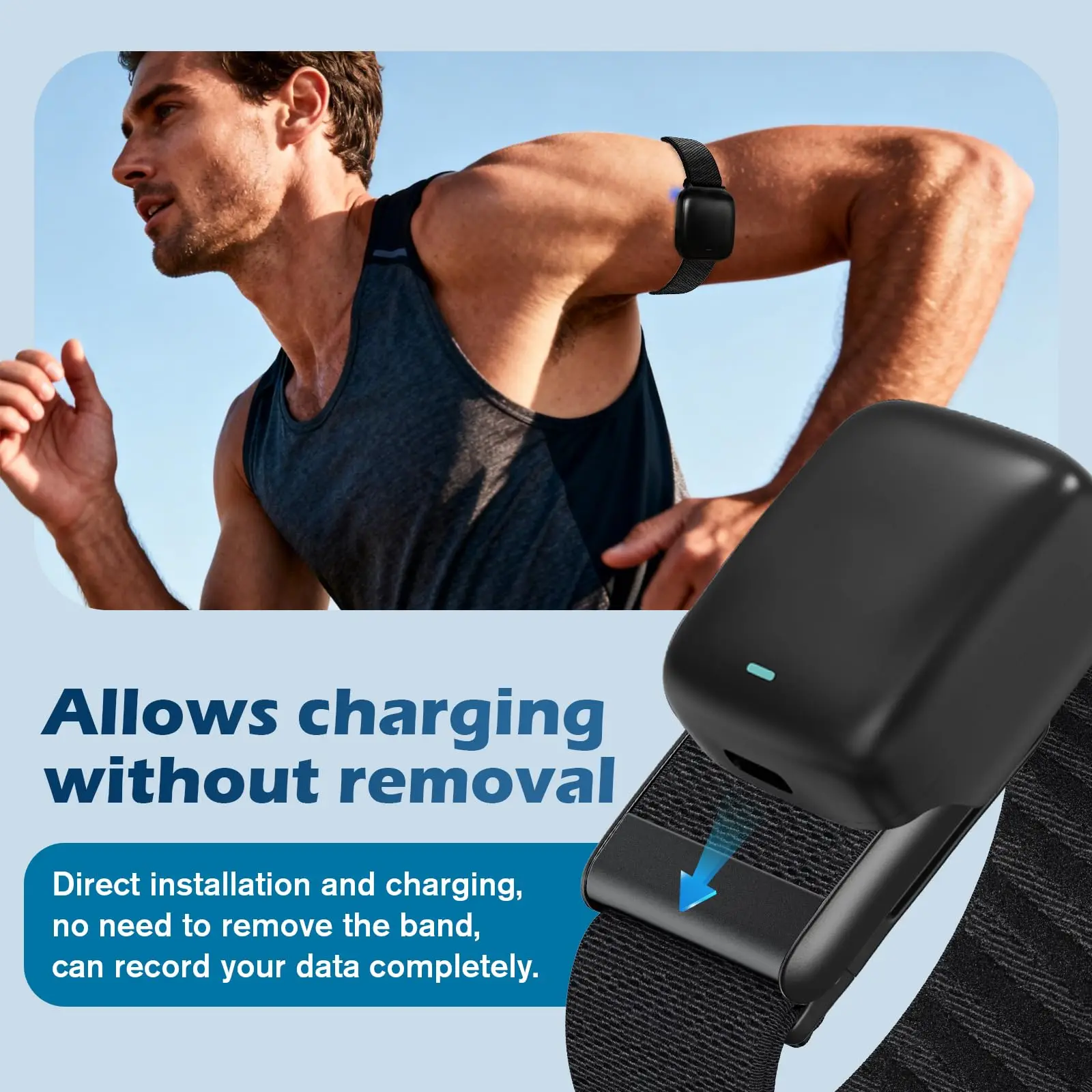 Picture 5: Replacement Nylon Bicep Bands for Whoop 5.0 Health,Fitness Activity Tracker Arm & Ankle Fitness Sport Strap for Whoop 5.0