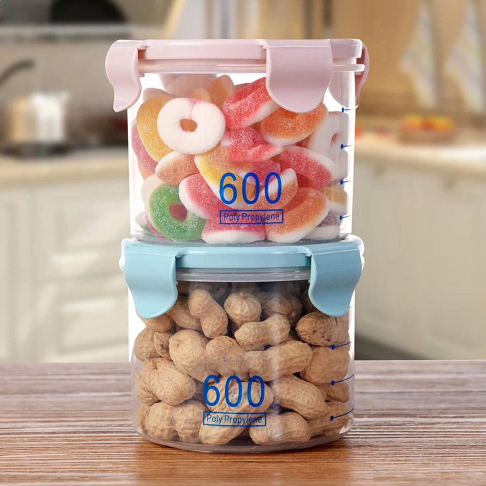 

Whole Grains Food Storage Jar Cereal Container Meal Prep Containers with Lids for Flour