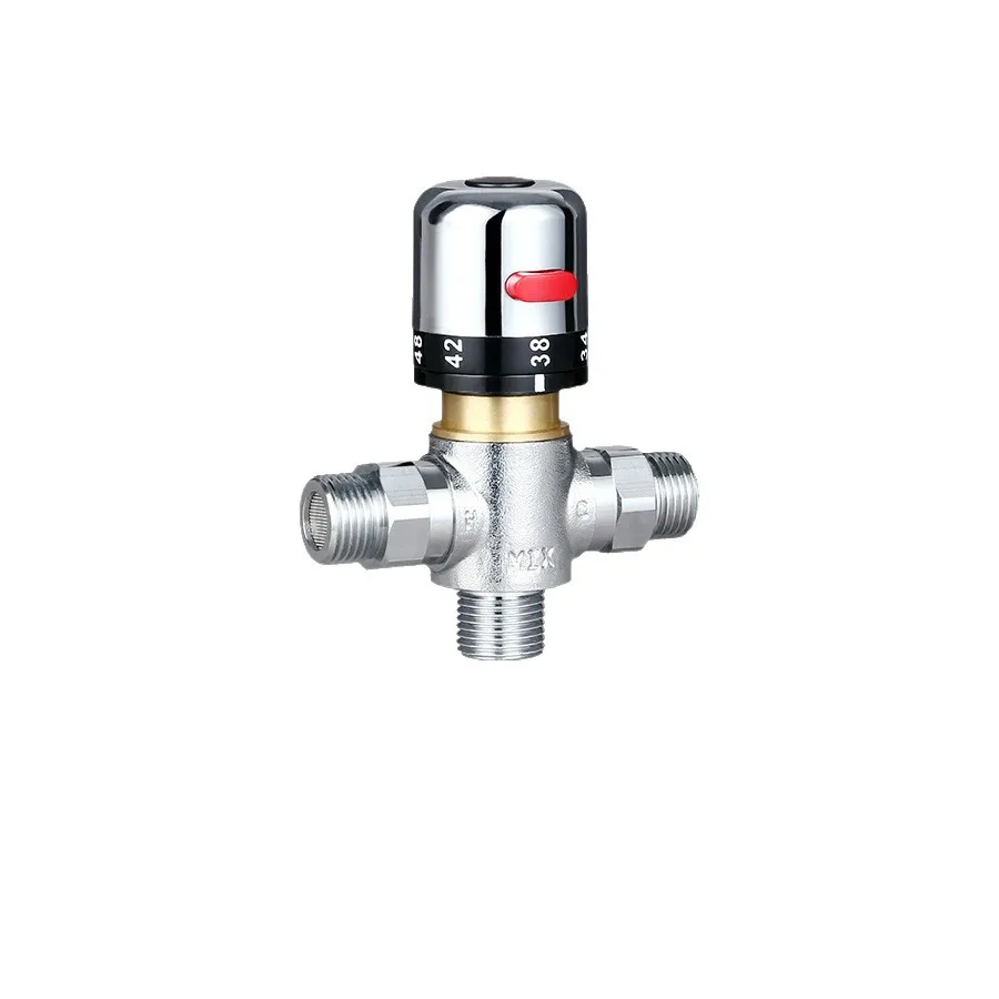 Solar Water Heater Thermostatic Valve All Copper Surface Mounted Hot and Cold Automatic Temperature Control