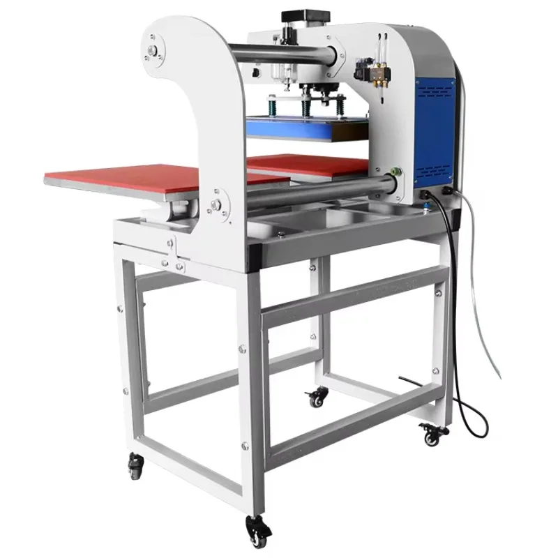 

Gaoshang Dual Station Automatic Pneumatic T-Shirt Heat Press Machine 10x10 40x60 Flatbed Printer Embossing Heat Transfer for Clo