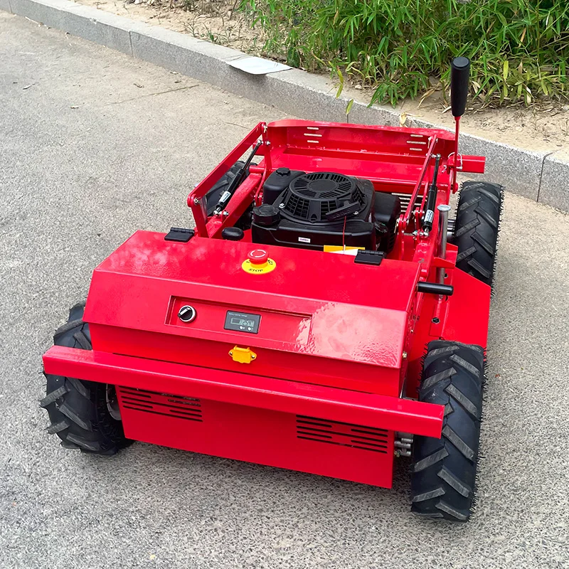 カスタマイズ可能な強力な24Vリモコン式自走芝刈り機、サッカー場のメンテナンスや芝刈りロボットに最適