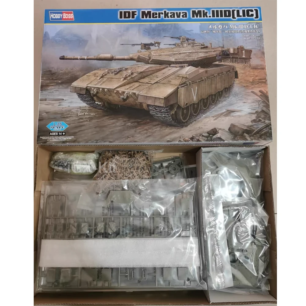 Hobbyboss 82476 1:35 Scale  IDF Merkava Mk IIID LIC Main Battle Tank MBT Plastic Model Assembly Kit Hobby Craft Building