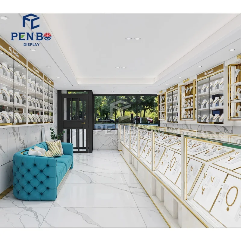 custom.Custom Jewelry Shop Design and Build with Display Showcase Commercial Retail Jewellery Wood Furniture