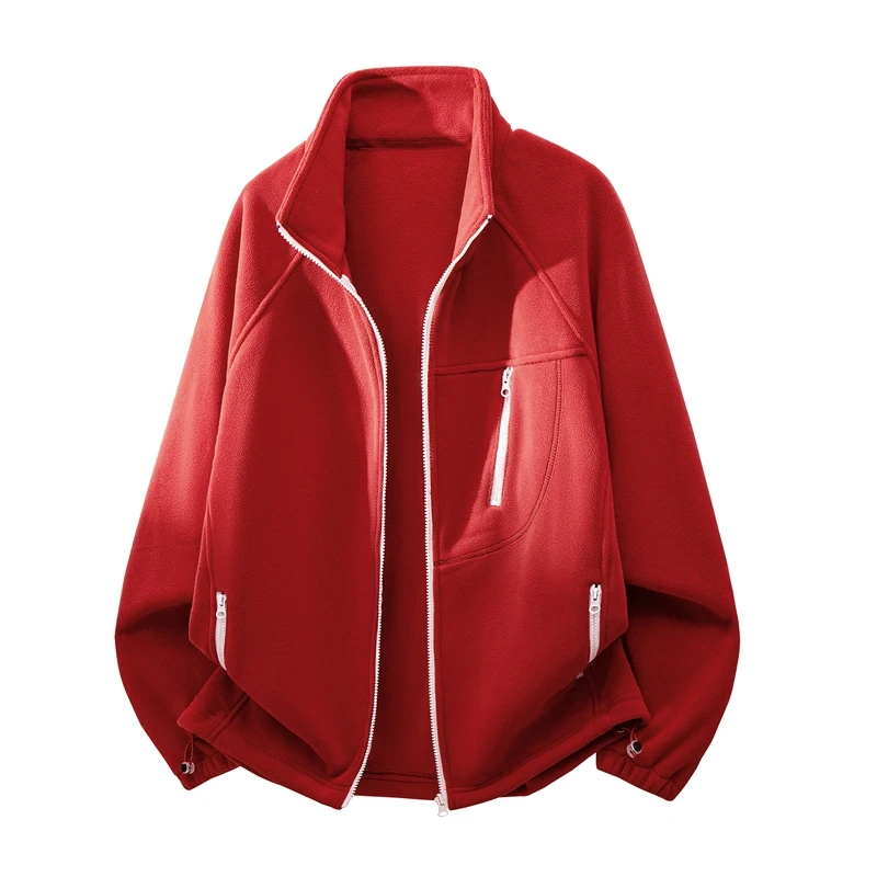 2026 Autumn/Winter New Style Button-Up Zippered Down Jacket - Men's and Women's Equally Warm Outdoor Sweatshirt Coat