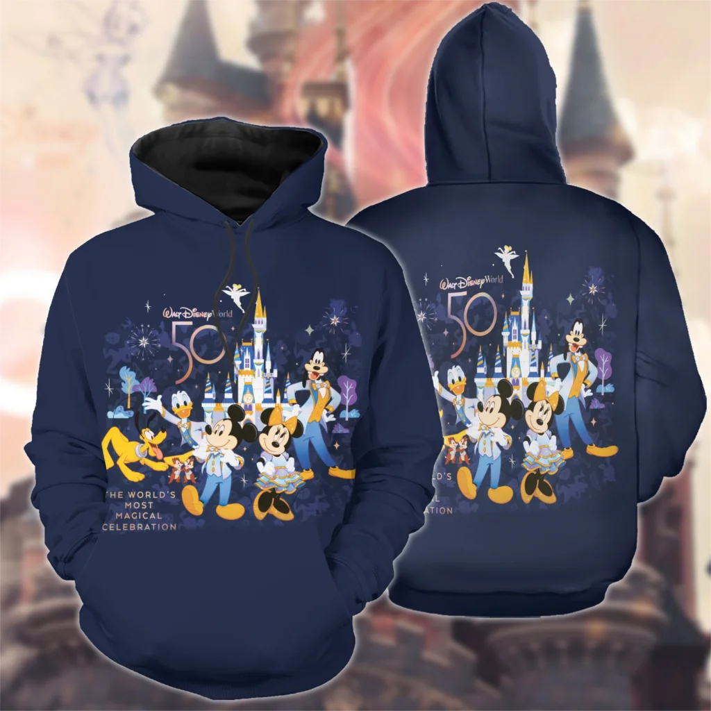 Walt Disney World 50th Anniversary 50 Magic Years Walt Disney 1971-2021 Unisex Hoodie Gift For Man Woman Hoodie#01