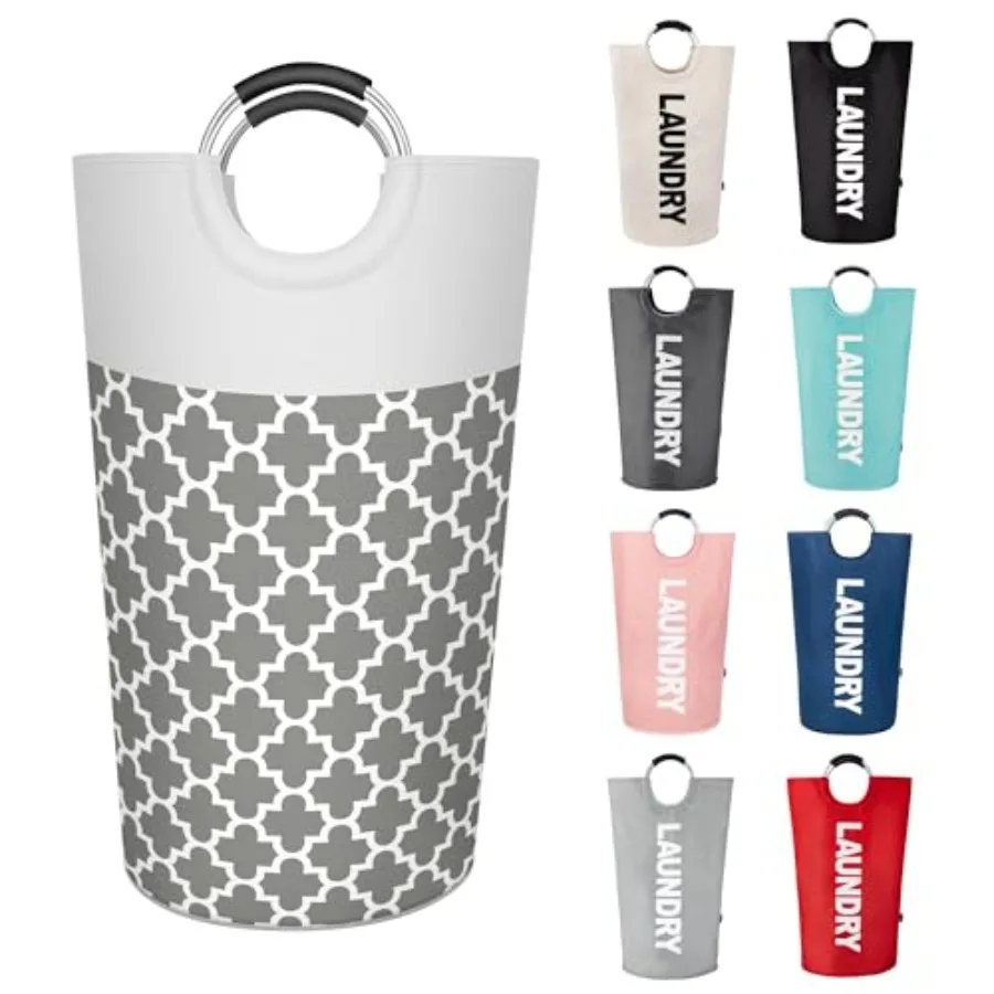 

Light Laundry Basket 13 Colors,Waterproof Laundry Hamper, Laundry Bag with Padded Handles, Clothes Hamper, Collapsible Laundry