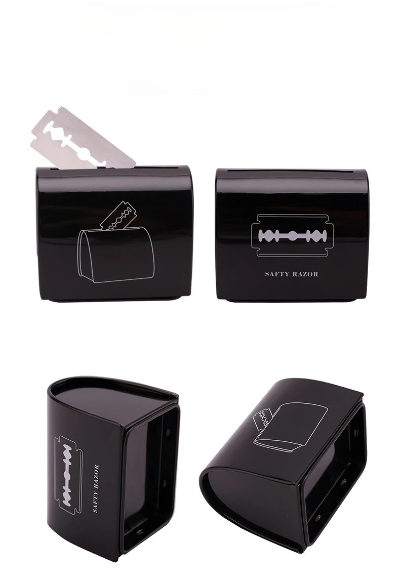 Barber Sharps Storage Box Razor Blad Capacity Waste Collect Hairdresser Waste Cutting Tool Recycling Safety Razor Blades Case