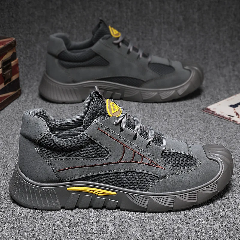 

Men's Casual Work Shoes Breathable Mesh 2026 New Summer Sporty Multi-use Labor Protection Footwear Comfortable Normal Size