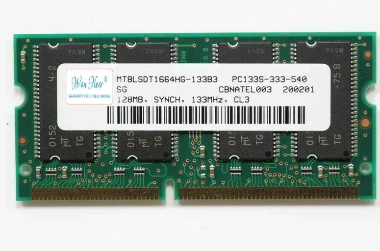 Для 128MB PC133 CL3 144PIN SDRAM