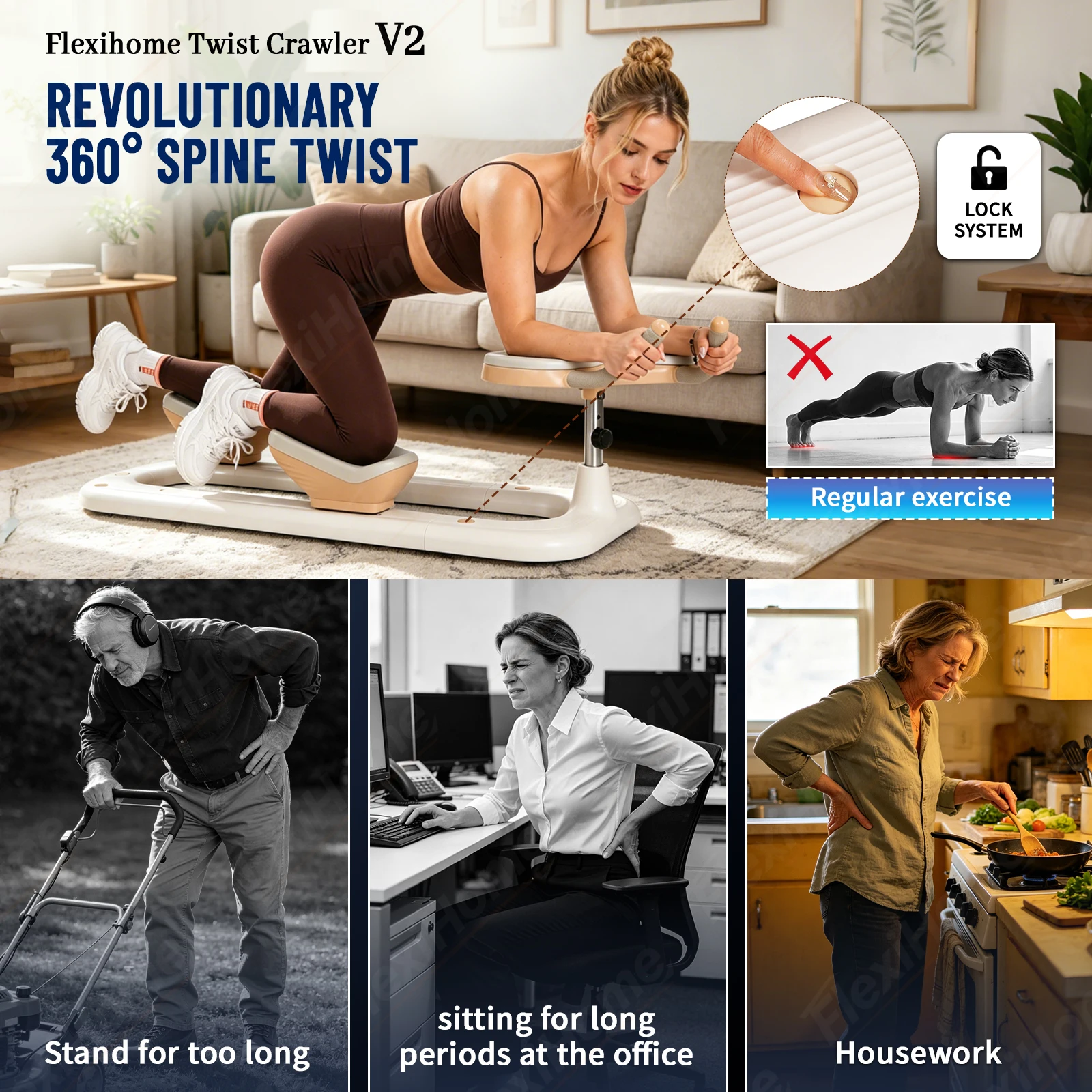 Flexihome Twist Crawler V2 Prz – Posture Corrector Back recenzja i cena
