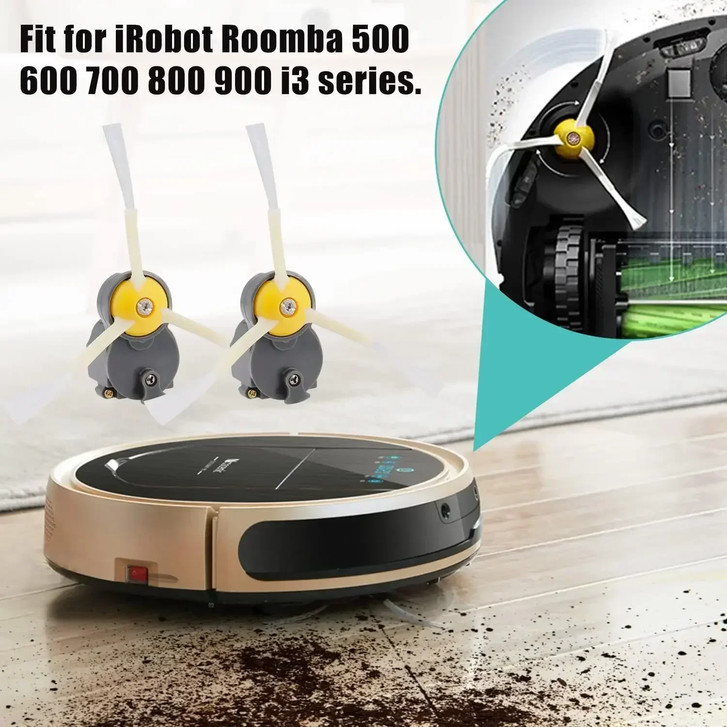 Módulo de Motor con cepillo lateral para Robot aspirador, repuesto para iRobot Roomba Serie 500, 600, 700, 800, 900, I3, i7, E5, E6, E7, J7