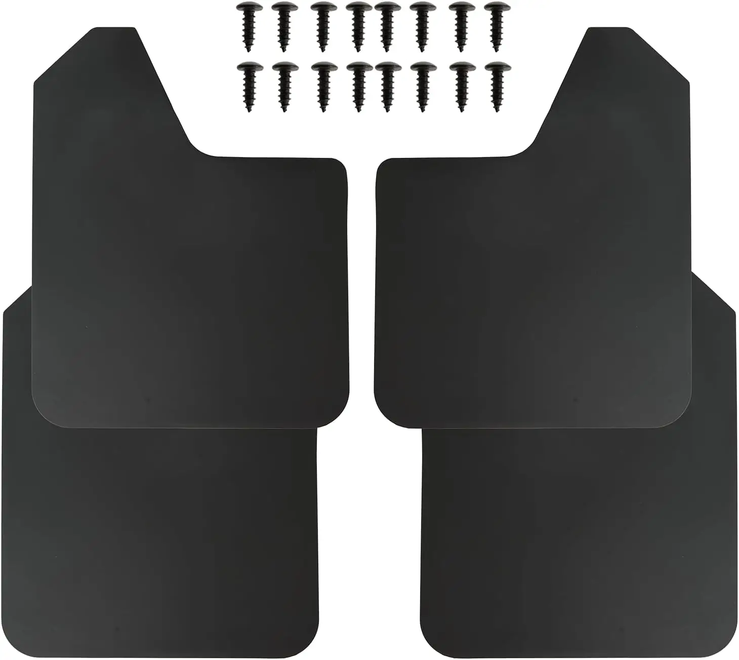 

Universal Mud Flaps 4Pcs Front Rear Splash Guard for Pickup Truck SUV Van Black