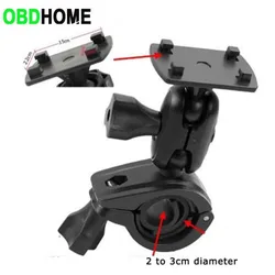 O Type Clamp Holder Motorcycle Handlebar Mount with 4 Hole Claws Car Video Recorder Bracket for Arkon for Garmin GPS DVR Camera