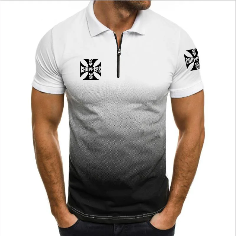 

T-shirt Men's Short Sleeve West coast logo print Fashion casual sports cotton men's T-shirt New Harajuku Hip Hop Ink Style top