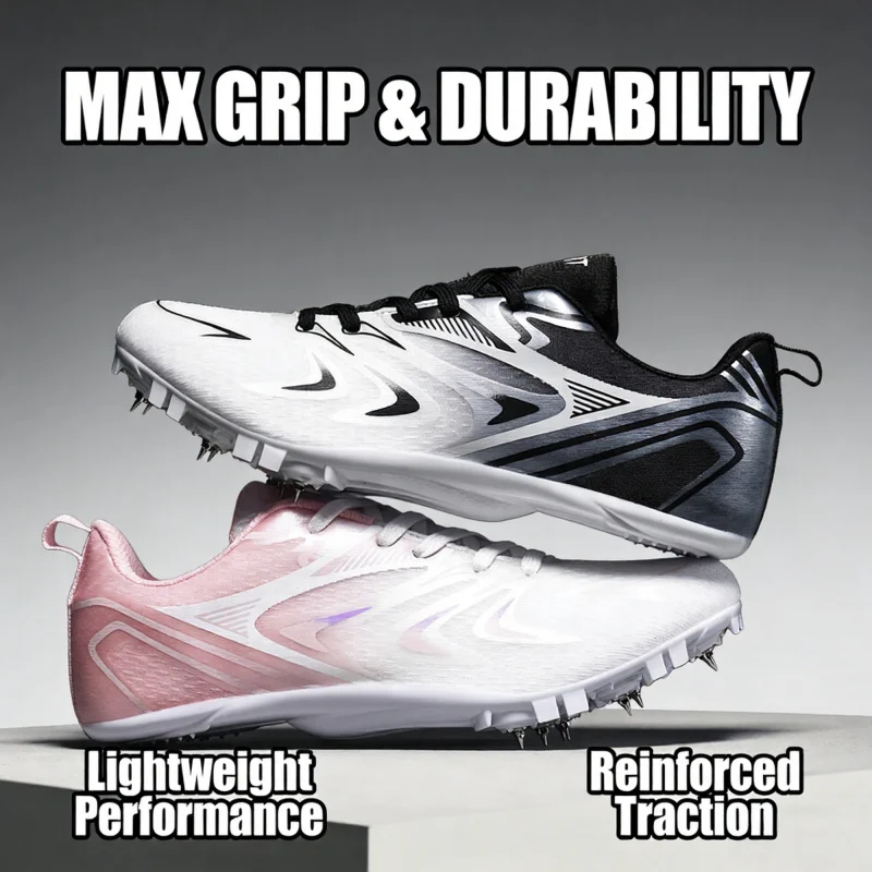 

Fashion Field Nails Sneakers Women Lightweigh Comfortable Woman Running Spikes Shoes Breathable Non-slip Student Match Shoes Men