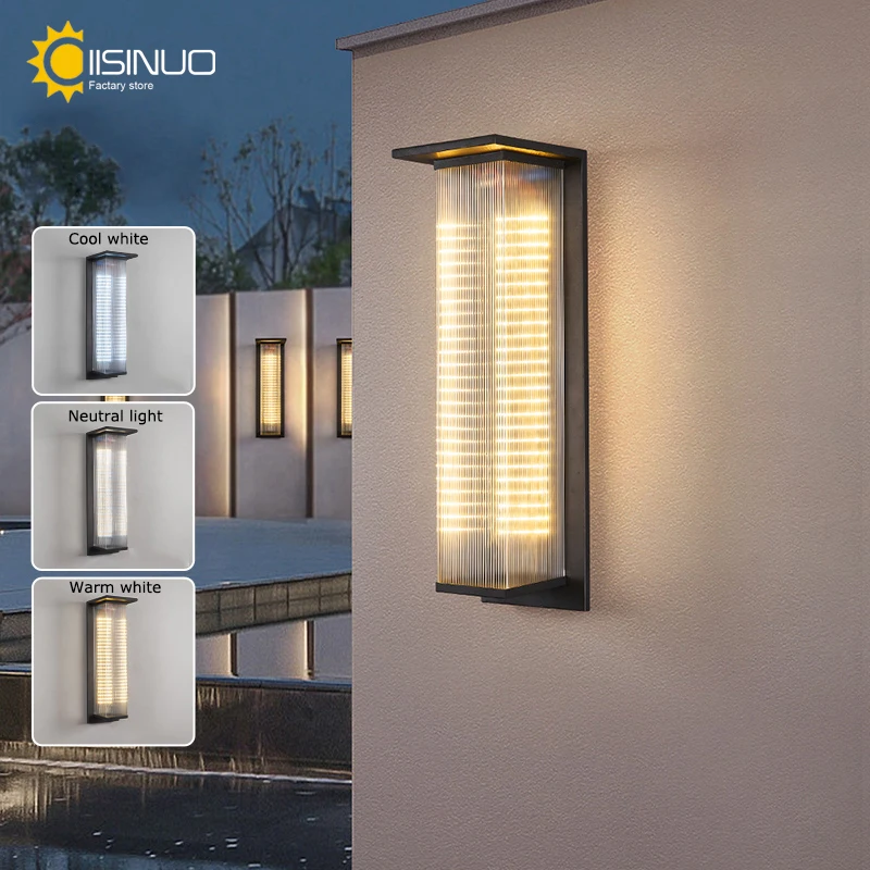 Imagem -05 - Impermeável Solar Porch Wall Light Lanternas ao ar Livre Lanternas Anti-ferrugem para Garagem do Pátio Frontal Luminária do Crepúsculo ao Amanhecer