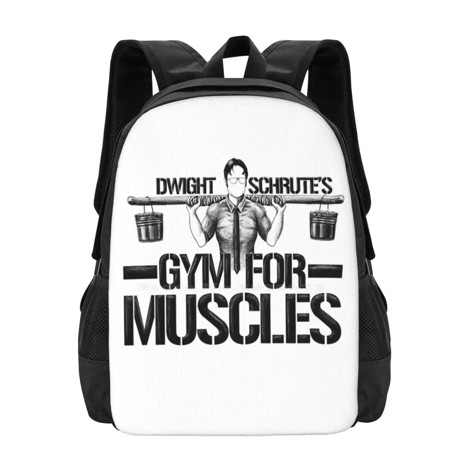 

Dwight Schrute’S Gym For Muscles Hot Sale Schoolbag Backpack Fashion Bags Dwight Schrute Matt Leckie Michael The Office Gym