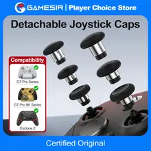 Tapas de Joystick GameSir para G7 Pro, G7 Pro 8K Cyclone 2, Accesorios para Gamepad, 3 Pares de Tapas Personalizadas con Anillo de Acero Liso para Control 1.000+