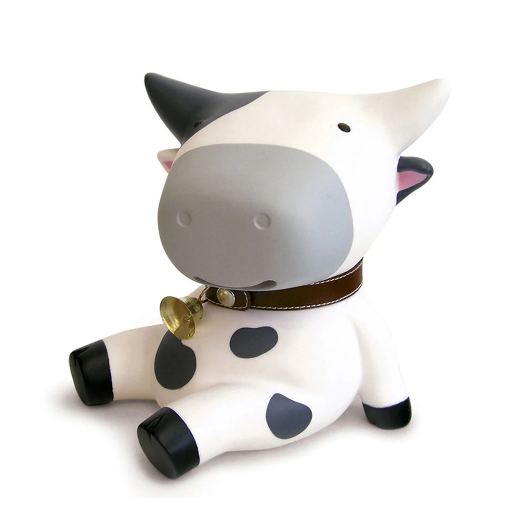 

Adorable Cow Shape Money Pot Premium Bank Saving Jar Decorative Piggy Bank Storage Container For Home Office Kids Gift
