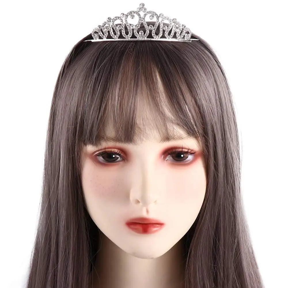 Korean Headpieces Hair Accessories Princess Gift Headdress Kids Hairbands Children Tiaras Head Jewelry Rhinestone Crystal Crown