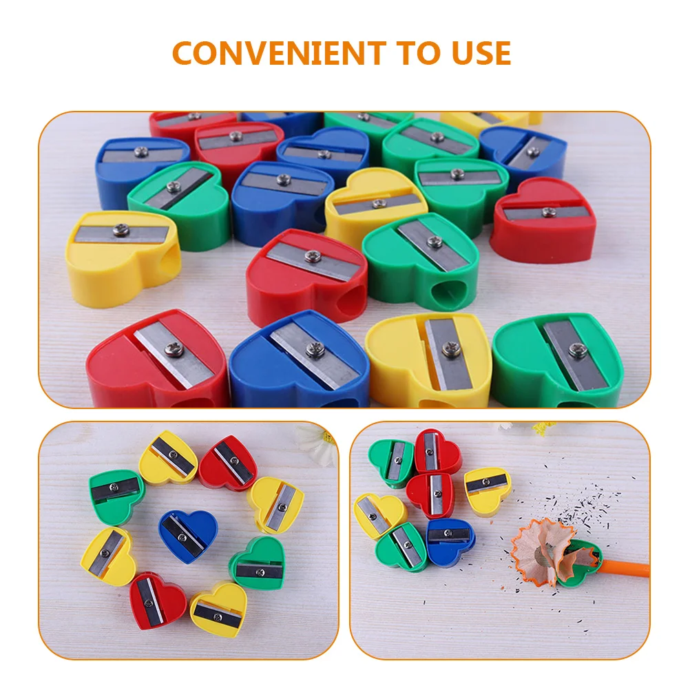 40 Pcs Old Fashioned Pencil Sharpener Child The Gift Valentines Abs Sharpeners for School