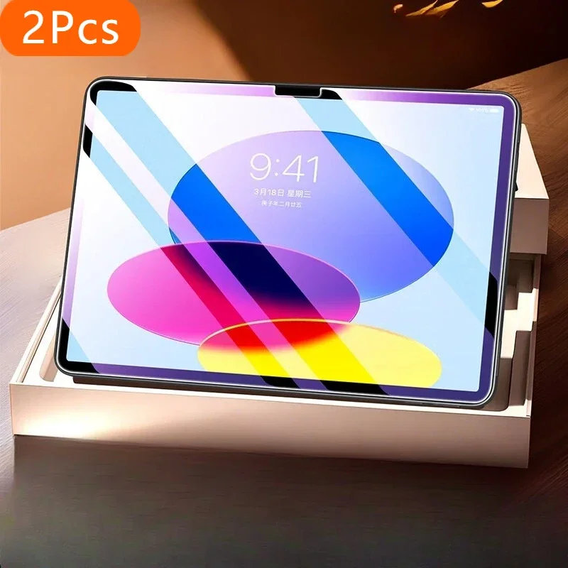 2 pçs tablet vidro temperado para apple ipad 2025 anti luz azul protetor de tela para apple ipad11 a16 filme capa