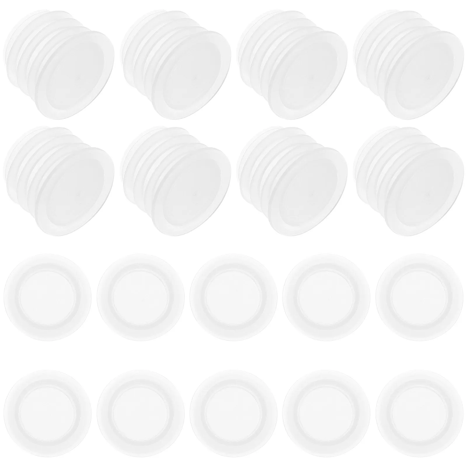 

100 шт. прозрачных заглушек для отверстий, заменяющих колпачки для солонок и перечниц, лабораторные заглушки для отверстий