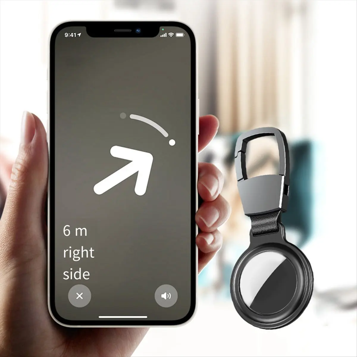 A40I Magnetic Adsorption Cover for Locator Protective Sleeve Case for Keychain Protector Bumper