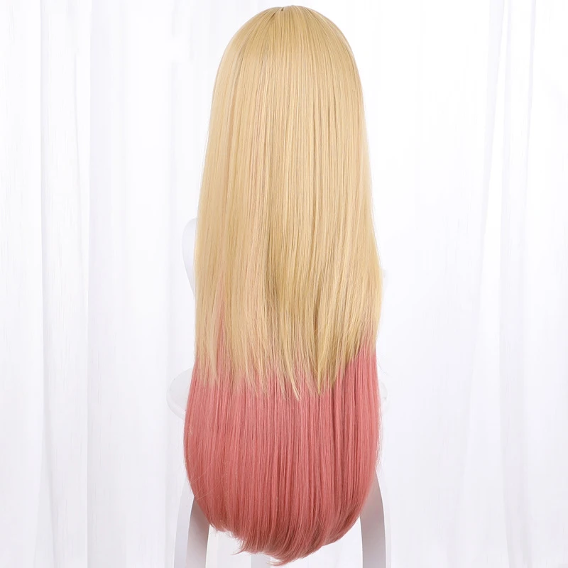 Women Anime Long Straight Grape Red Wig Halloween Cosplay Costume Wig