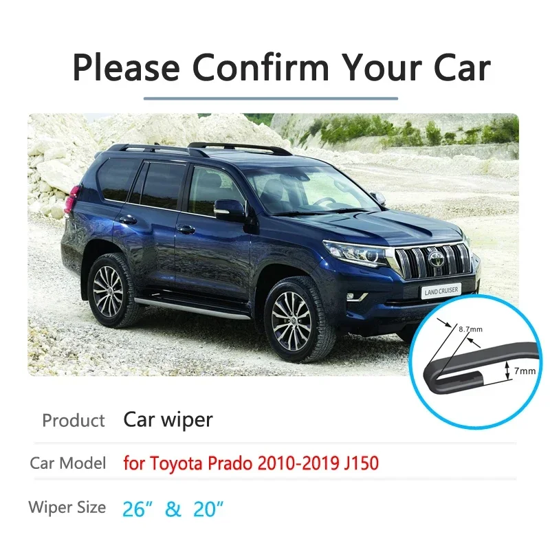 For Toyota Prado 150 J150 2010~2019 Front Windscreen Windshield Wipers Car Accessories 2011 2012 2013 2014 2015 Car Wiper Blade
