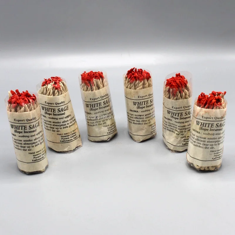 40 جذور/حزمة من الطبيعية النيبالية التقليدية الأبيض حكيم اليدوية حبل العطر DIY بها بنفسك المنزل داخلي البخور البلسم الروح #2