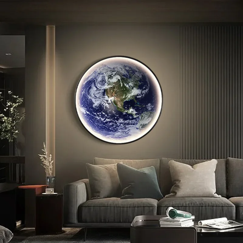 

Newest Modern Wall Lamps LED Moon Earth Ceiling Light for Bedroom Dining Room Corridor Stairway Aisle Office Indoor Light Lustre